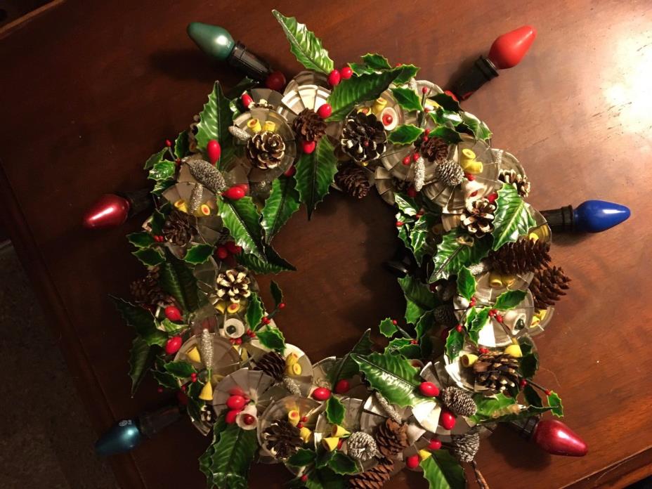 1930's or 40's****Electric***Vintage****Christmas Wreath******