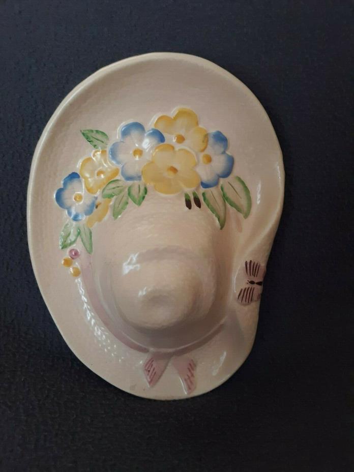 Wall Hanger Ladies Hat - Spring Décor **Super Cute**  Hand Painted