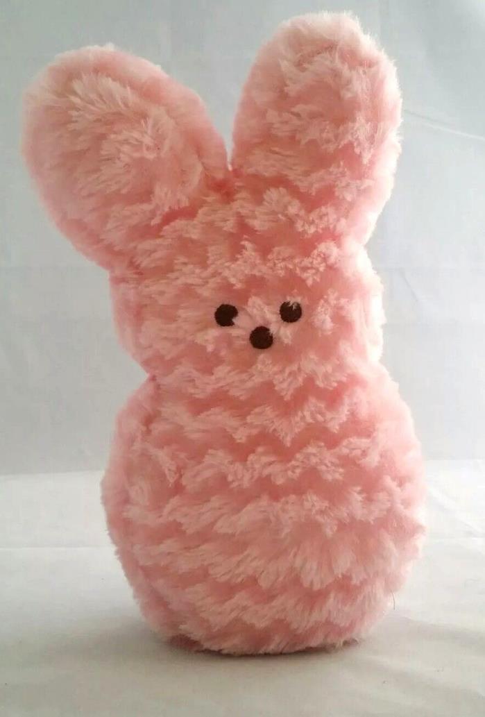 Peeps Pink Fur Rabbit Bunnie Beanie Plush Stuffed Animal Baby Girl Holiday Gift