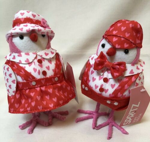 Target Spritz Valentine Fabric Love BIRDS SET Sweetpea + Buttercup Mr + Mrs 2019
