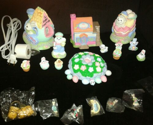 Lot Hand Painted Easter Decorations