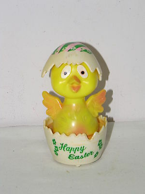 Vintage Hong Kong Easter Chick Duck Egg Toy Friction Motor