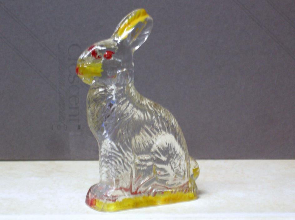 Vintage Millstein Glass Rabbit Bunny Candy Container Figure Easter Decoration