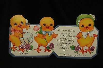 Vintage CHICK Easter Card c. 1940s