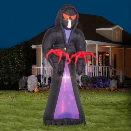 16 FT COLOSSAL GRIM REAPER Airblown Lighted Yard Inflatable HALLOWEEN NEW