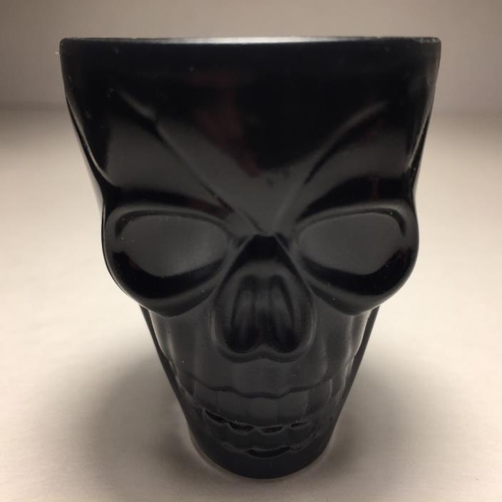 Skull Shot Glasses Smoke Color Plastic Novelty Set of 4 R1