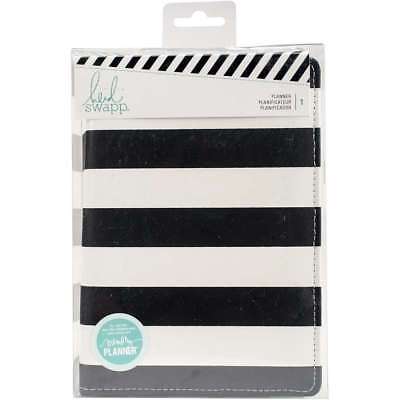 Heidi Swapp Personal Memory Planner Black & White Stripe 718813133630