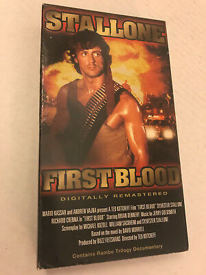 FIRST BLOOD, DIGITALLY REMASTER, STALLONE, VHS