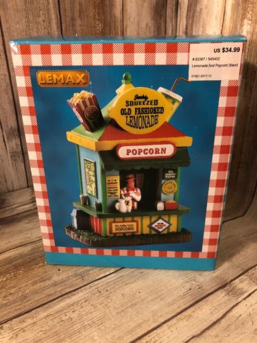 LEMAX CARNIVAL LEMONADE AND POPCORN STAND # 83367 NEW