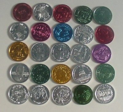 25 Different Aluminum Mardi Gras Coins - Krewe of Pandora, Nessie, US Marines