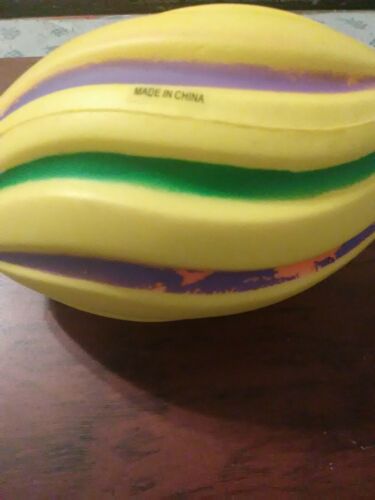 Beat up foam Mardi Gras football