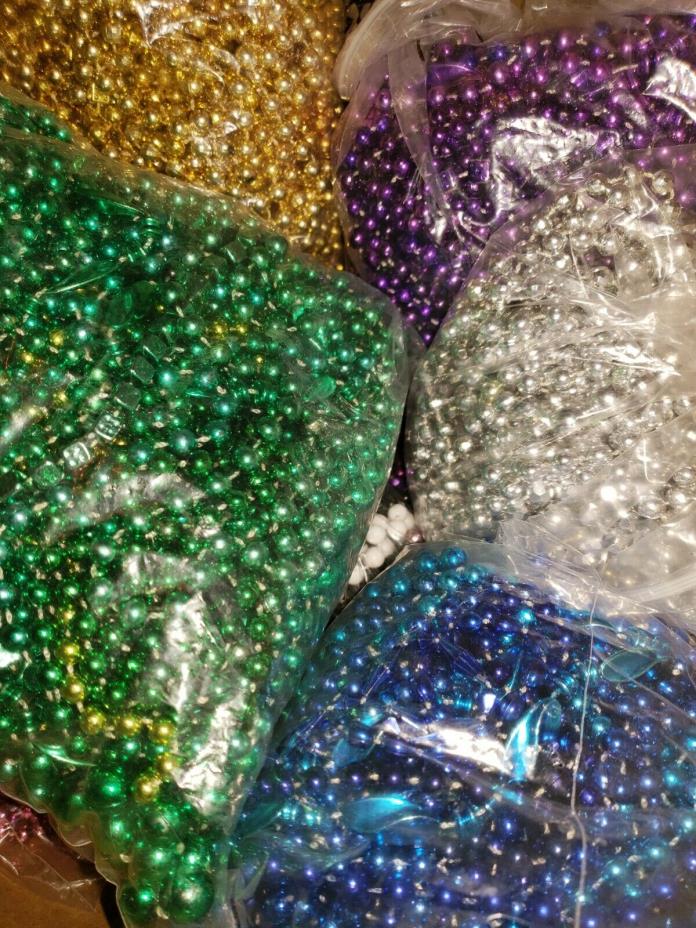 400 Multi Color Mardi Gras Beads Necklaces Party Favors Big Lot