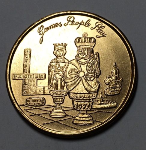 1971 Knights Of Jason Chess King And Queen New Orleans Mardi Gras Doubloon