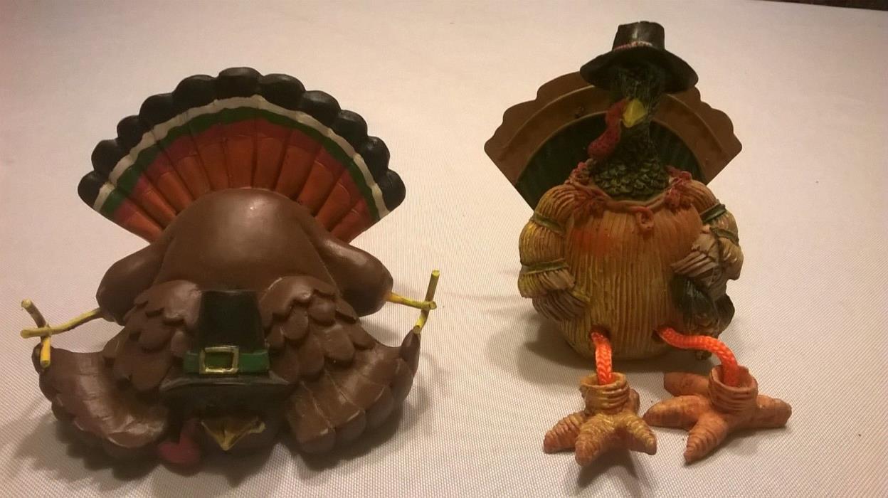 2 Turkey Figurines 3