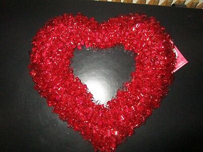 VALENTINE'S DAY HEART WREATH RED HOLOGRAPHIC FOIL 16
