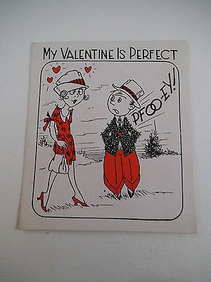 Vintage Valentine Card USA My Valentine is Perfect Valentine's Day