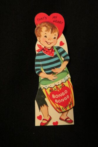 Vintage Bongo 1960S Valentine Card
