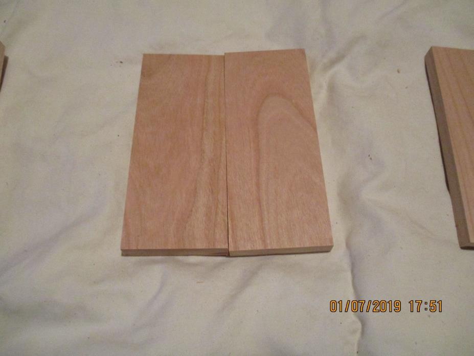 ONE PAIR KNIFE SCALES ~KNIFE BLANK HANDLE GRIP-CHERRY WOOD LUMBER