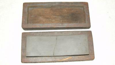 Vintage Knife Sharpening Stone in Wood Box 3