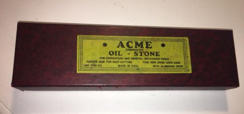 ACME COMBINATION OIL STONE 8x2x1