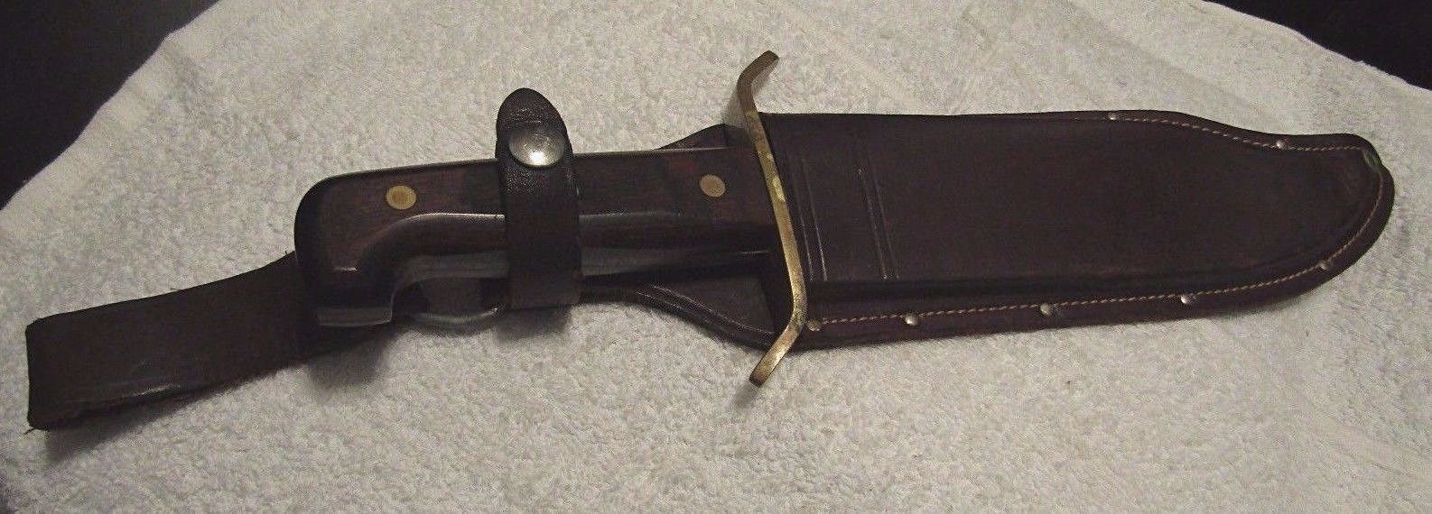 WESTERN W49 BOWIE KNIFE w/ Leather Sheath USA