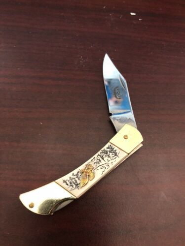 200th Anniversary American Eagle Stainless Steel Folding  Knife Made Japan DD4