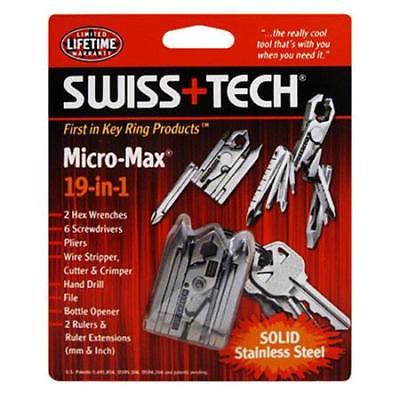 Swiss+Tech MPCSSS-EX 19-in-1 Micro-Max Key Chain Multi Tool Kit #ST53100