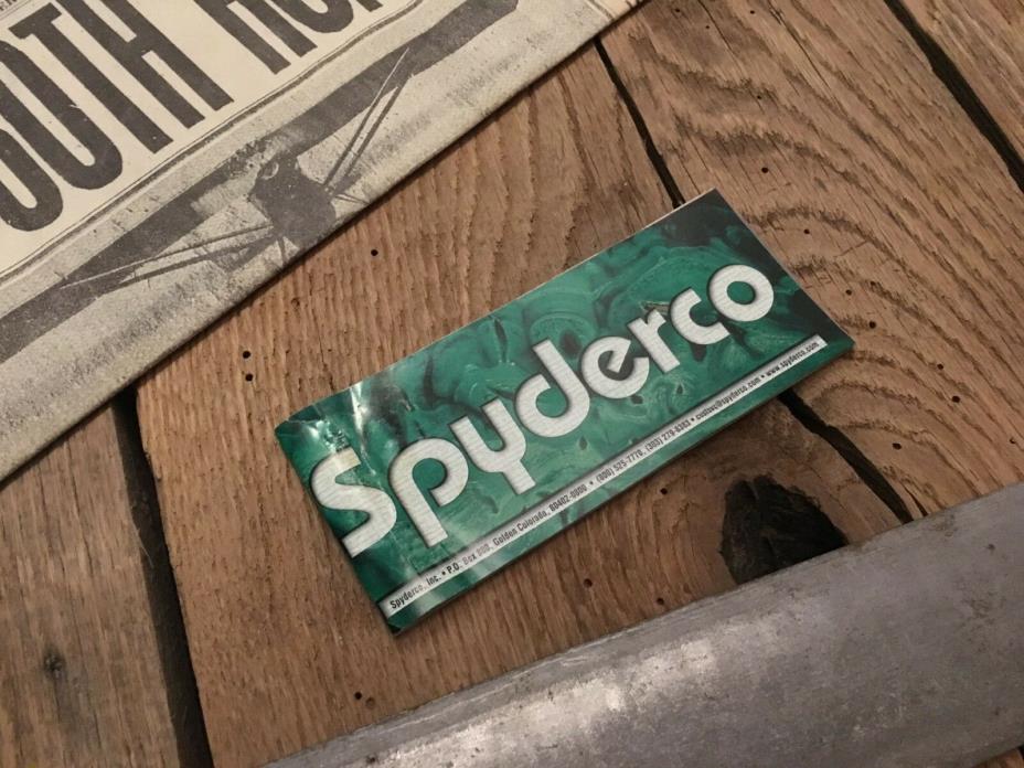 Vintage Spyderco 1998 Knife Catalog