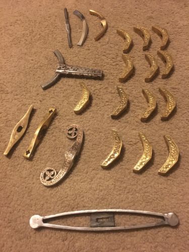 Medieval Sword Hilts Lot Collection Steel Brass