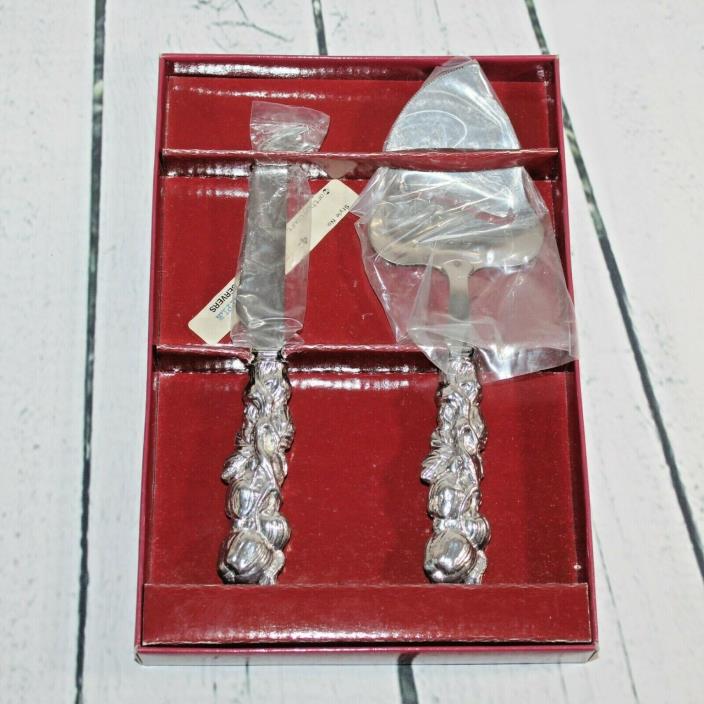 Vintage Arthur Court Designs Apple Stainless Cheese Servers Entertaining Party