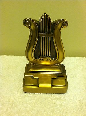 Solid Brass Harp (Music)  Door Stopper, Heavy and Solid , made in the U.S.A.