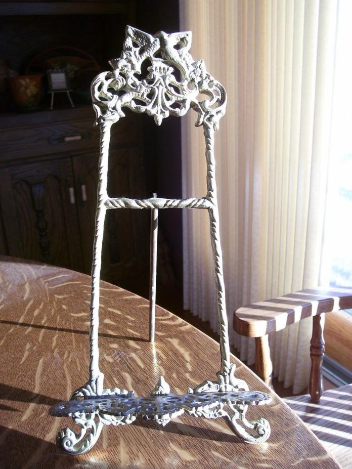 Vintage Ornate Brass TABLE TOP 14 INCHES Easel Picture Holder Display Stand