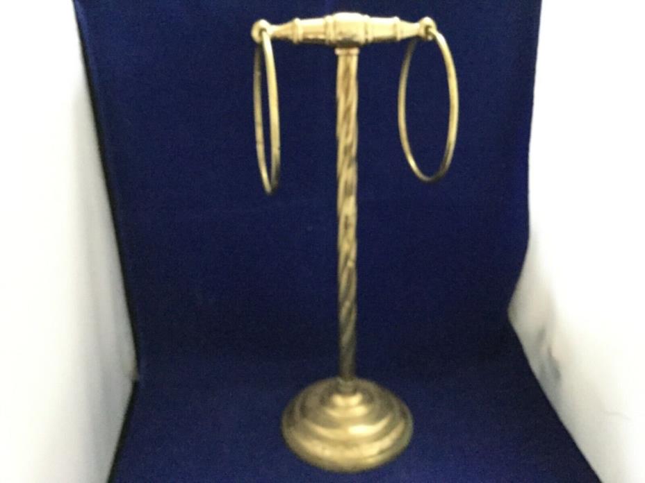 Brass art ware towel rack, weighs 6 lbs.