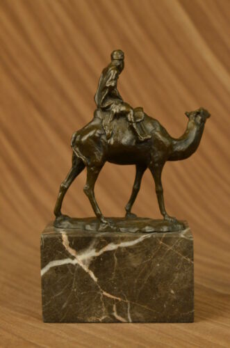 RARE Franz Bergman Austrian Bronze Orientalist Horse & Rider Statue Sculpture NR