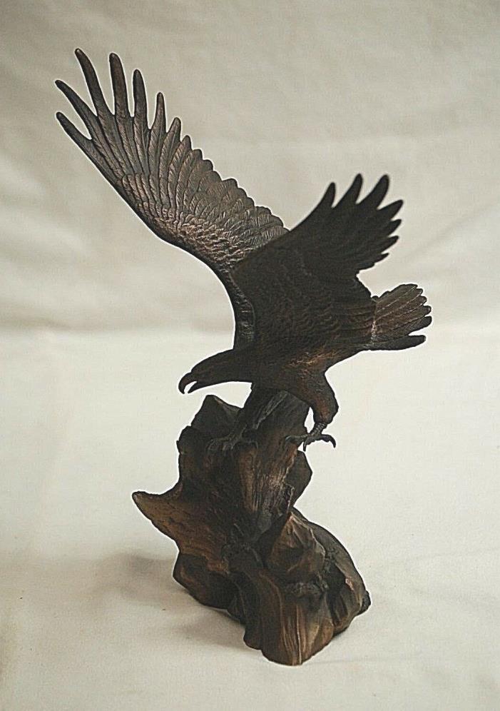 Solid Bronze Eagle Art Sculpture Wings of Glory by Ronald Van Ruyckevelt Signed