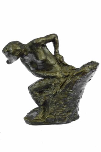 Abstract Bronze Sculpture of Woman in Chair 7