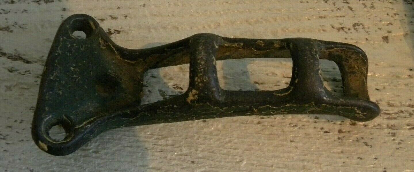 Antique Vintage Cast Iron Flag Pole holder 3/4 Stamp