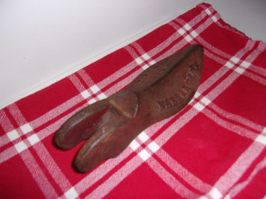 Antique Big Boy Cast Iron Metal Shoemaker Cobbler Shoe Form 216 Cast Iron