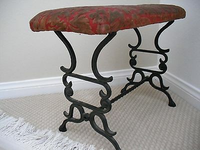 ANTIQUE VICTORIAN FOOT STOOL CAST IRON  (**** SHIPPING AVAILABLE CONTACT ME****)