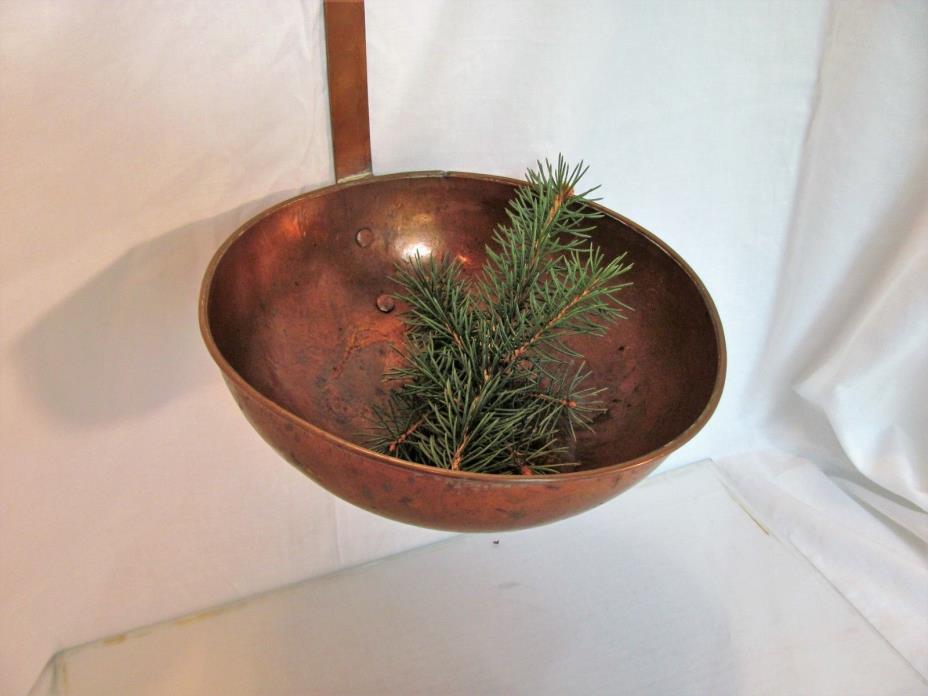 Antique Or Vintage Copper Long Handled Ladle Spoon Scoop 26