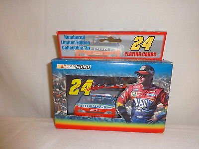 Jeff Gordon #24 DuPont Numbered Limited Edition Playing Cards * New in Package!