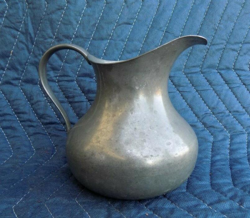 Vintage Small Water Pitcher Daaldrop Royal Holland Pewter K.M.D. KURZ TIEL