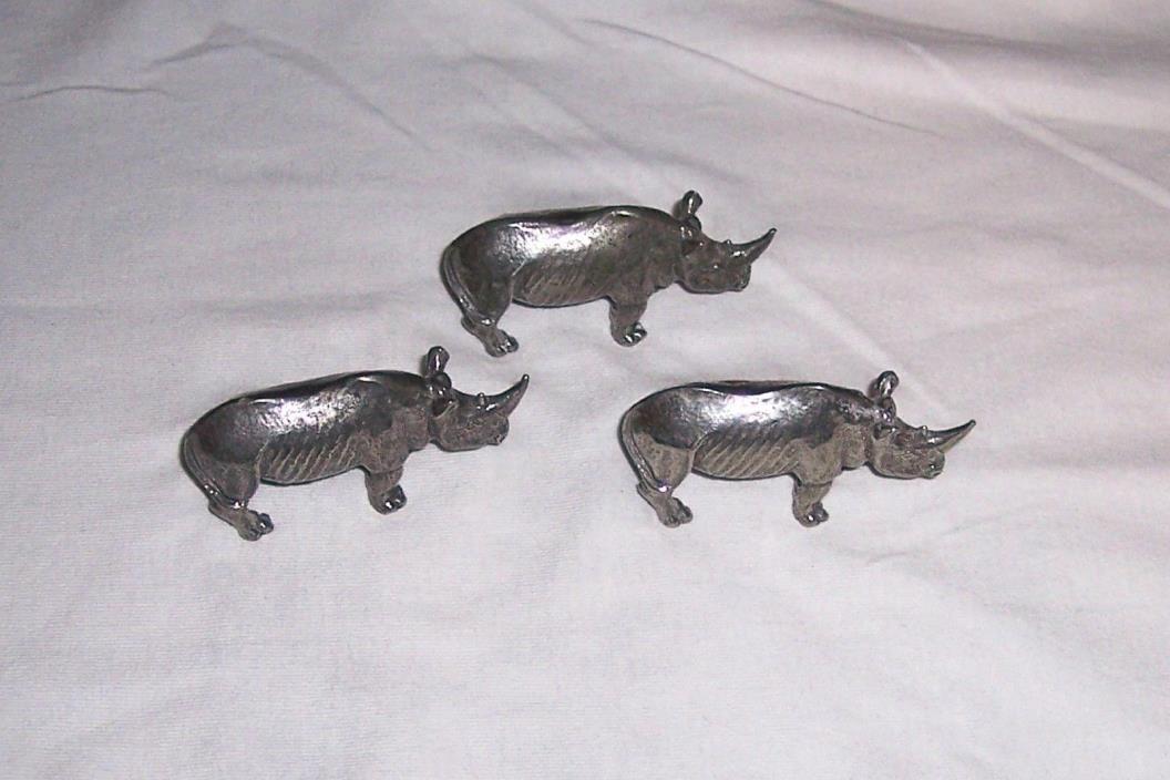 3 Rhinos Kirk Pewter Rhinoserous
