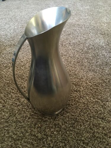 Vintage Royal Holland Pewter Large Water Pitcher: Made In Holland