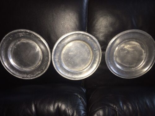 Pewter Plates Lot 3