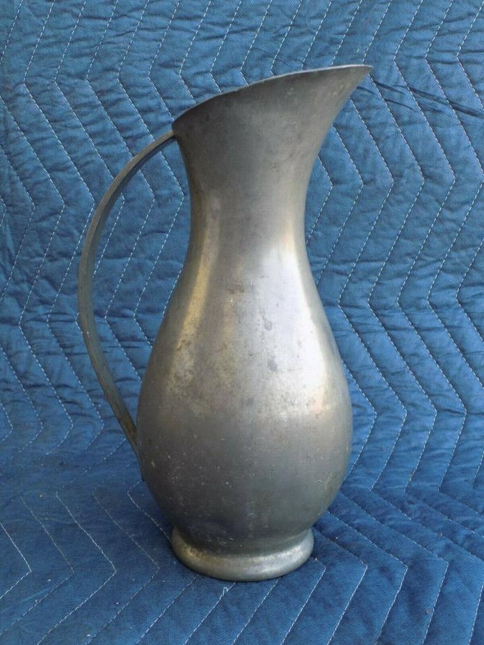 MidCentury Modern Large Pitcher Daaldrop Royal Holland Pewter K.M.D. KURZ TIEL