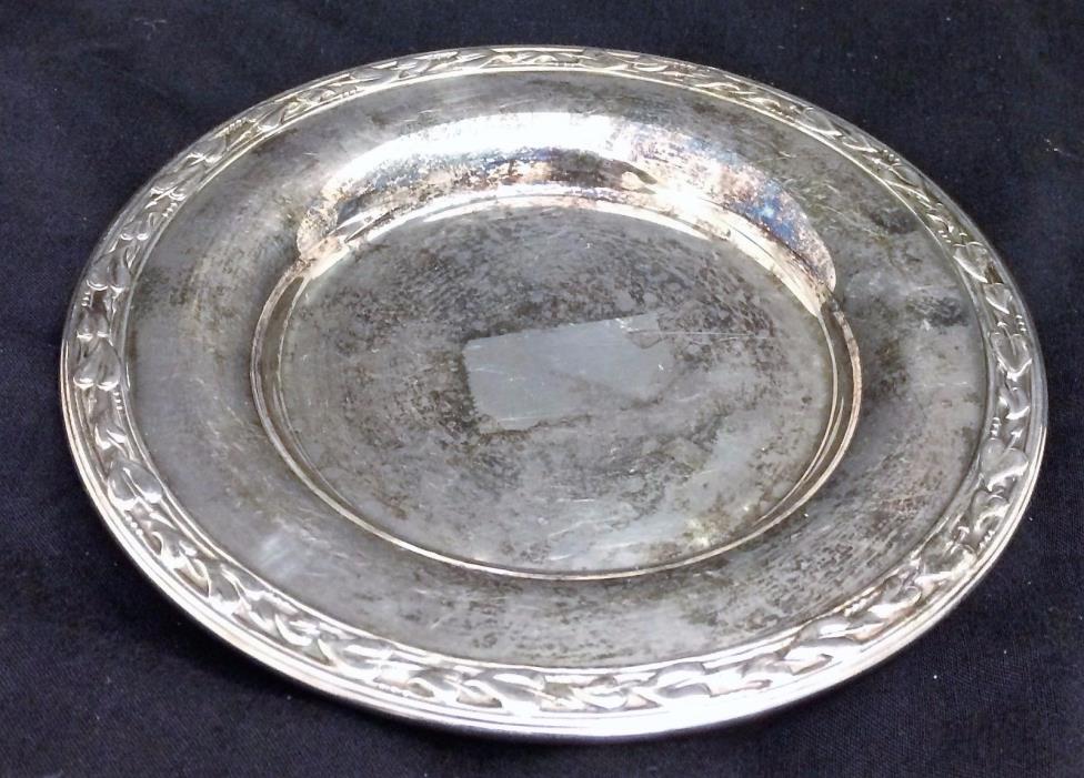 Vintage WM A Rogers Small Metal Plate Dish