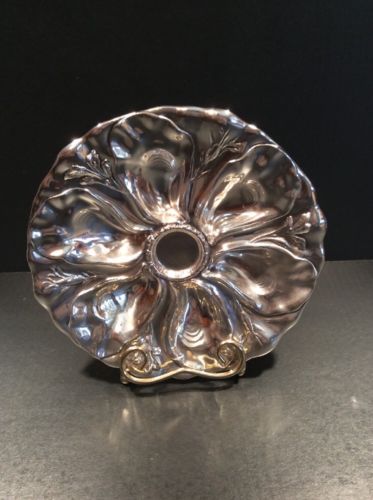 Rare Vintage Reed And Barton Silver Soldered 2668-S Oyster Plate