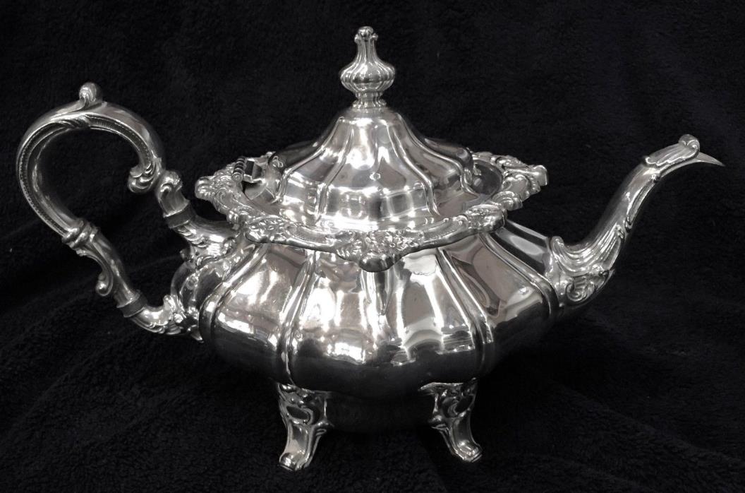 GRACEFUL and ELEGANT, SILVER-PLATED TEAPOT