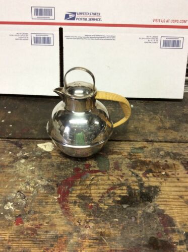 Silver Plate Teapot International Silver Co Coated Handle EGW&S Vintage 6 / 6